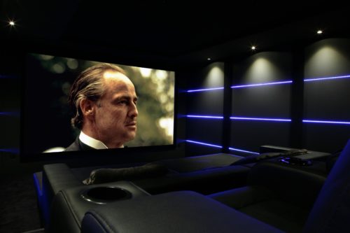 Illustration Une salle de cinéma à la maison