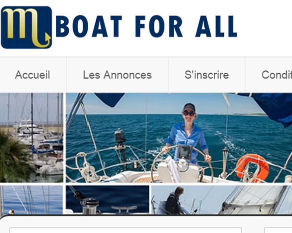 References Poptrafic, agence digitale Paris 17: BOAT FOR ALL, site d'annonces dans le domaine du bateau de plaisance.