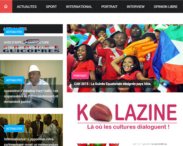 References Poptrafic, KOLAZINE, Magazine, Guinée