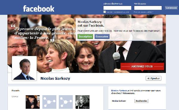 Digital Marketing - Polémique sur la page Facebook de Nicolas Sarkozy
